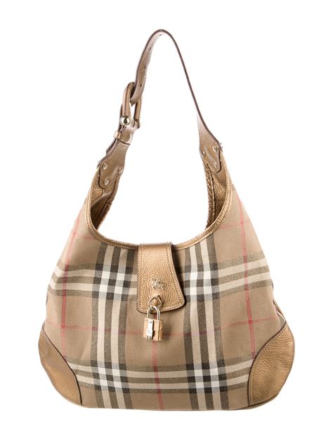 burberry haymarket check brooke hobo|Burberry Hobos .